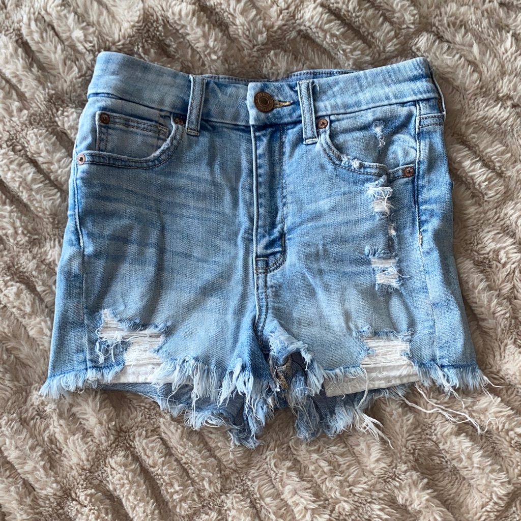 American Eagle Ae High Rise Denim Shorts